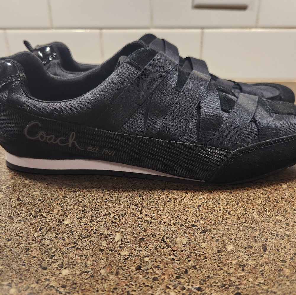 Coach Women's Black Slip On Sneakers